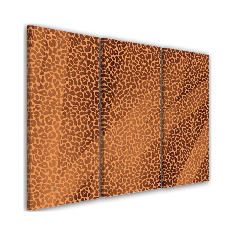 Living room canvas painting - Panther leopard fur stains pattern | FEEBY