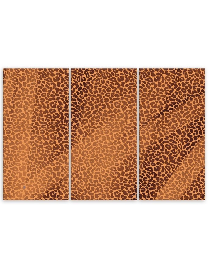 Living room canvas painting - Panther leopard fur stains pattern | FEEBY