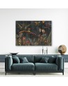 Monkeys in the jungle - Pictures on canvas for the living room | FEEBY