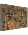 Monkeys in the jungle - Wall art painting for the living room | FEEBY