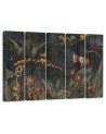 5 Piece Monkeys in the jungle - Wall painting for the living room | FEEBY