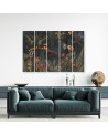 5 Piece Monkeys in the jungle - Wall painting for the living room | FEEBY