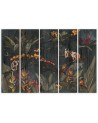 5 Piece Monkeys in the jungle - Wall painting for the living room | FEEBY
