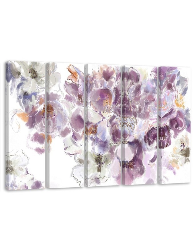 Iris flower - Wall painting for the living room | FEEBY