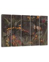 Monkeys in the jungle - Wall painting for the living room | FEEBY