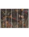 Monkeys in the jungle - Wall painting for the living room | FEEBY