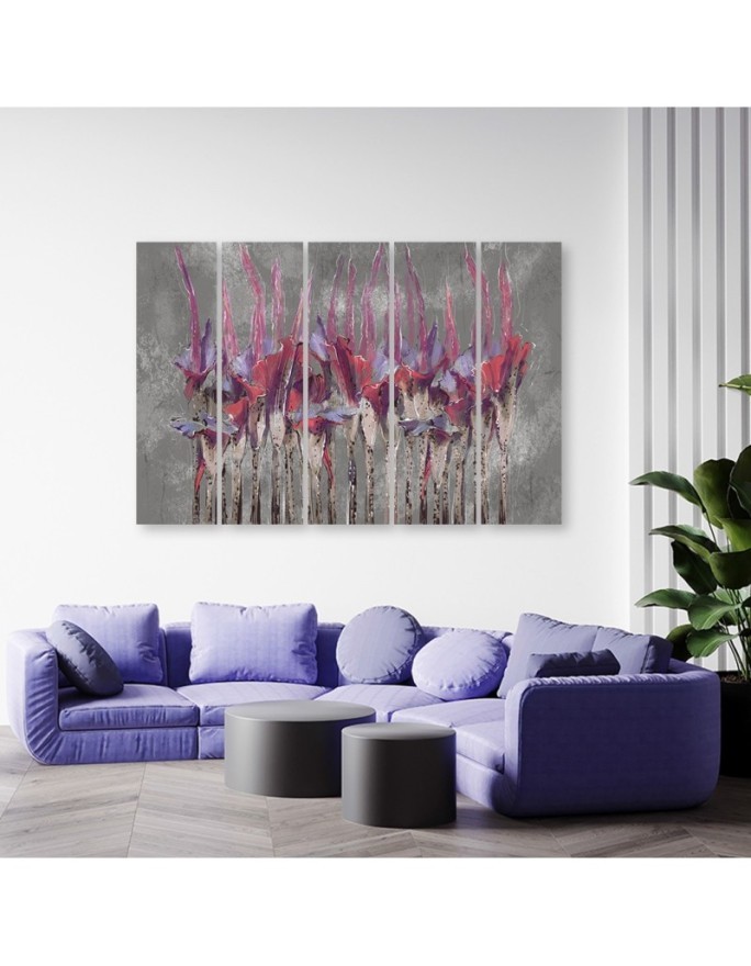 Plants flowers - Wall painting for living room | FEEBY