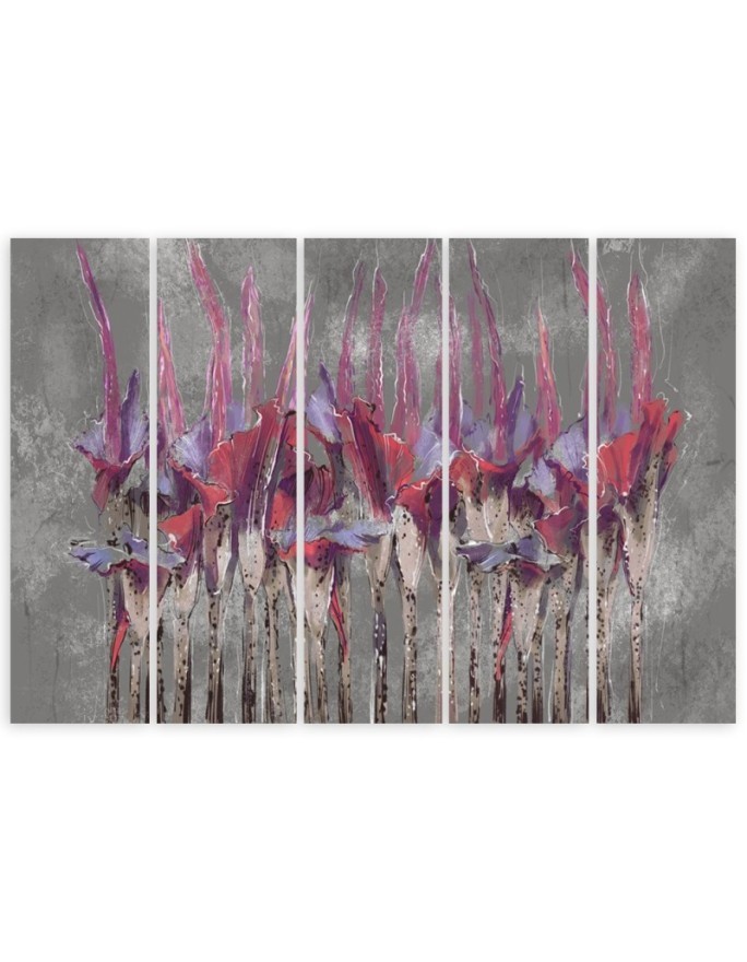Plants flowers - Wall painting for living room | FEEBY