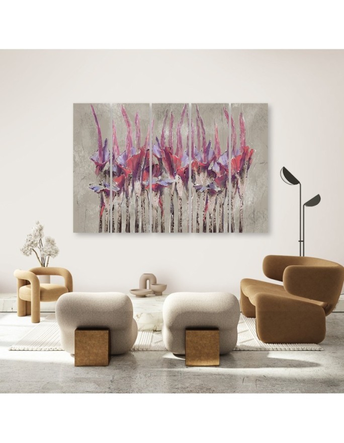 Plants flowers - Wall painting for living room | FEEBY