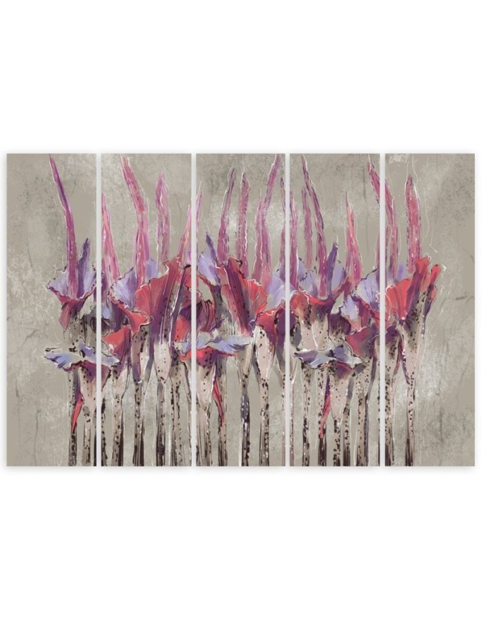 Plants flowers - Wall painting for living room | FEEBY
