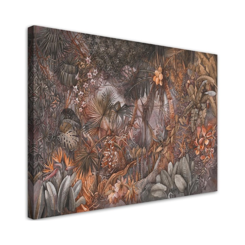 Deep tropical jungle - Modern Canvas painting for living room | FEEBY