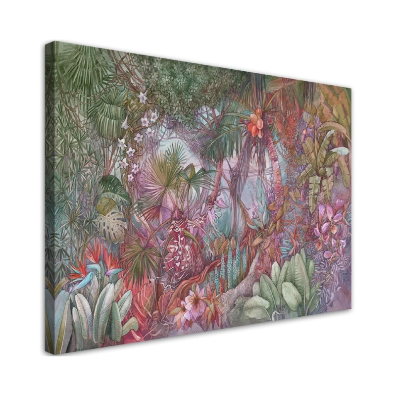 Deep tropical jungle - Modern wall art painting for living room | FEEBY