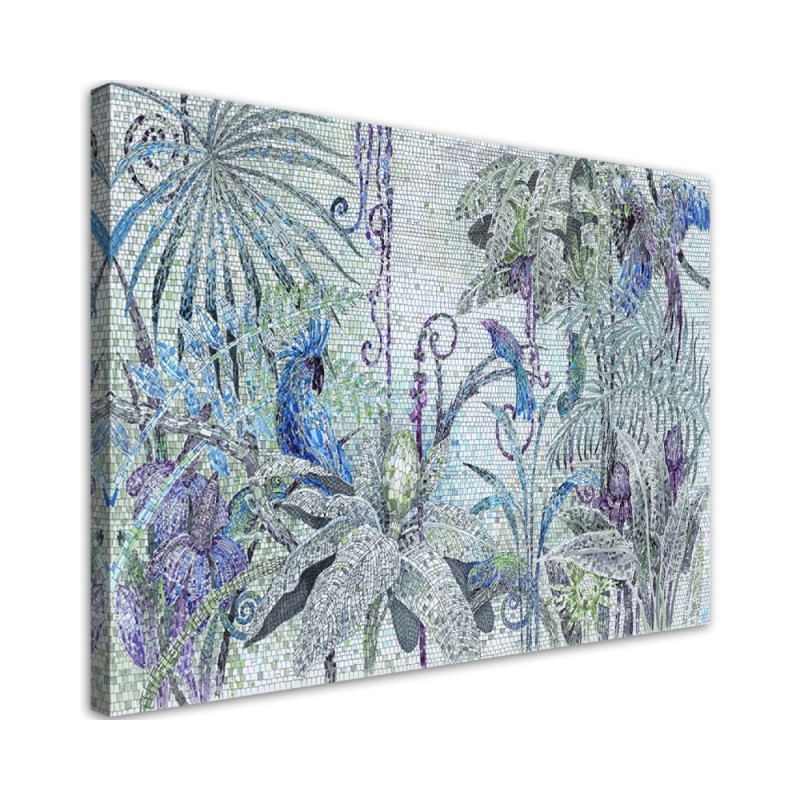 Jungle mosaic - Modern Canvas painting for living room | FEEBY