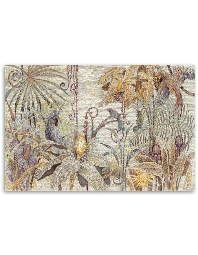 Jungle mosaic - Modern canvas painting | FEEBY