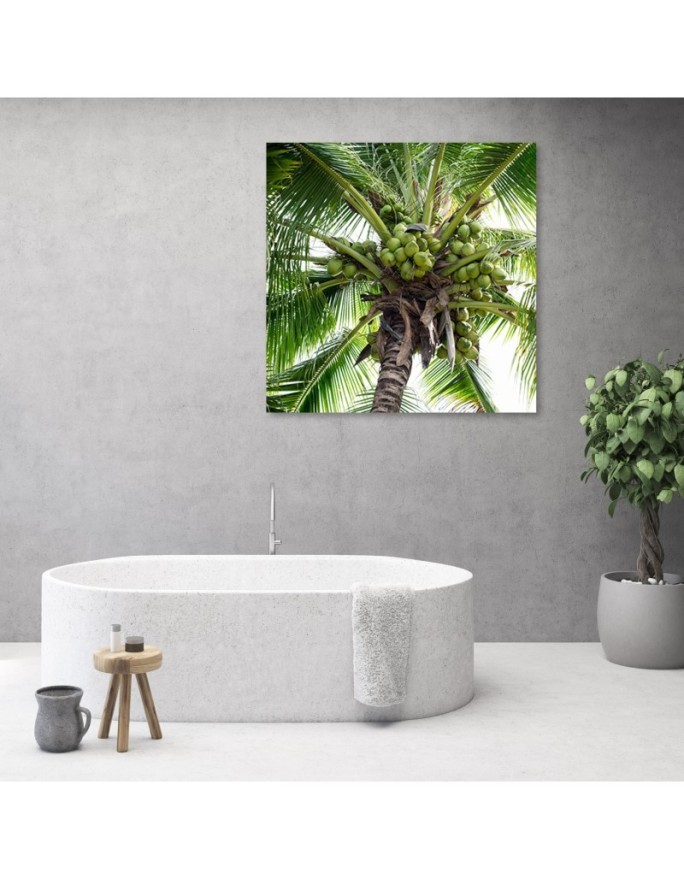 Coconut palm tree - Modern canvas painting | FEEBY