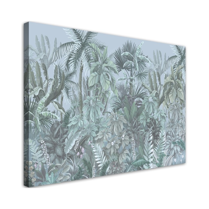 Tropical leaves and trees - Modern canvas painting | FEEBY