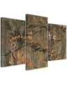 Modern wall art painting 3 piece - Monkeys in the jungle | FEEBY