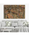 Canvas print for living room canvas - Monkeys in the jungle | FEEBY