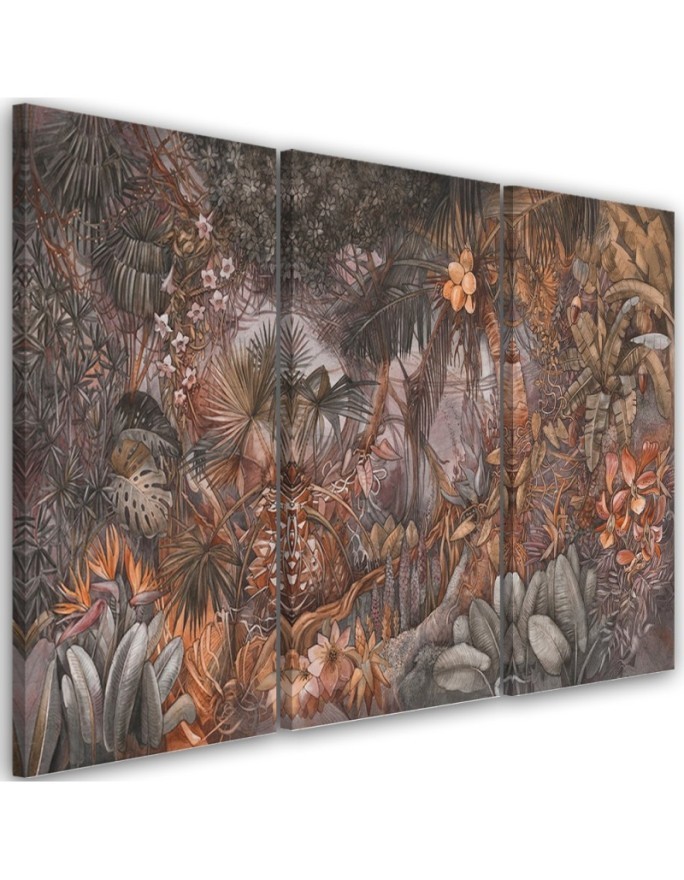 Wall Canvas painting for living room - Deep jungle | FEEBY