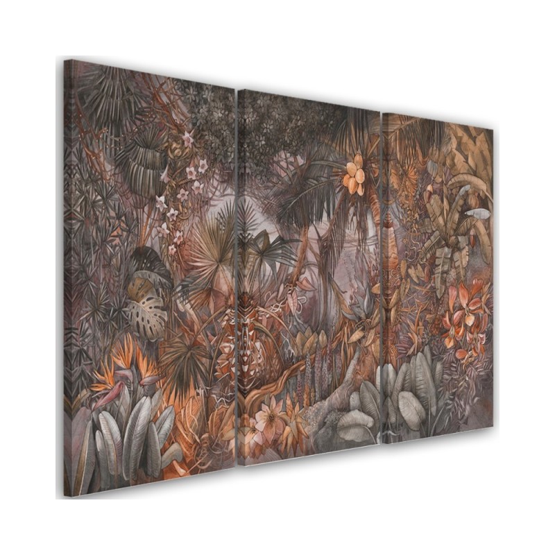 Wall Canvas painting for living room - Deep jungle | FEEBY