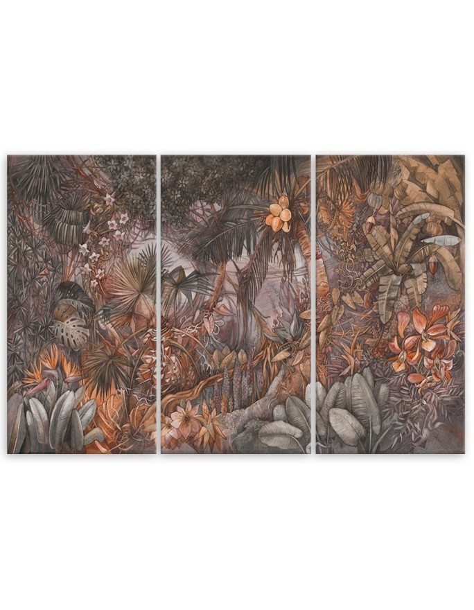 Wall Canvas painting for living room - Deep jungle | FEEBY