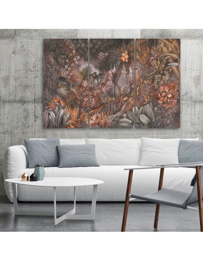 Wall Canvas painting for living room - Deep jungle | FEEBY