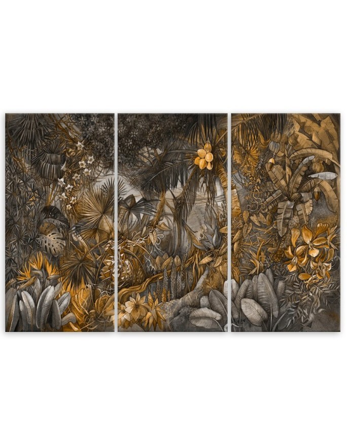 Wall Canvas painting for living room - Deep jungle | FEEBY