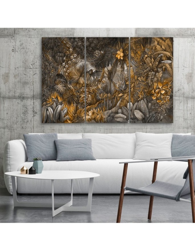 Wall Canvas painting for living room - Deep jungle | FEEBY
