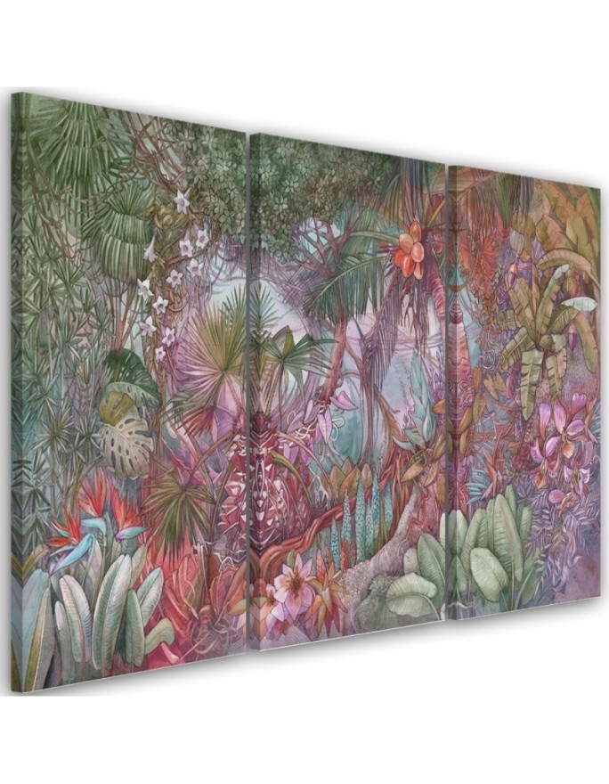 Wall Canvas painting for living room - Deep jungle | FEEBY