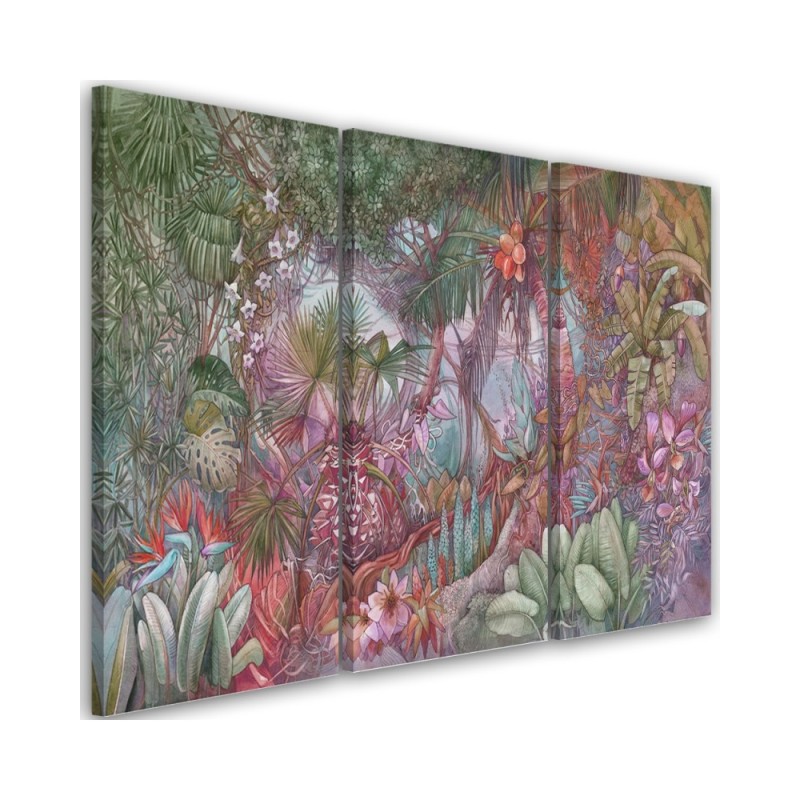 Wall Canvas painting for living room - Deep jungle | FEEBY