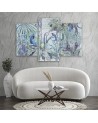 Wall art painting for living room - Jungle mosaic | FEEBY
