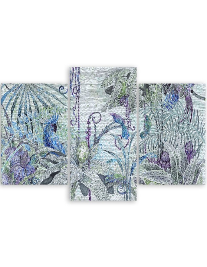 Wall art painting for living room - Jungle mosaic | FEEBY