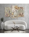 Wall painting for living room - Jungle mosaic | FEEBY