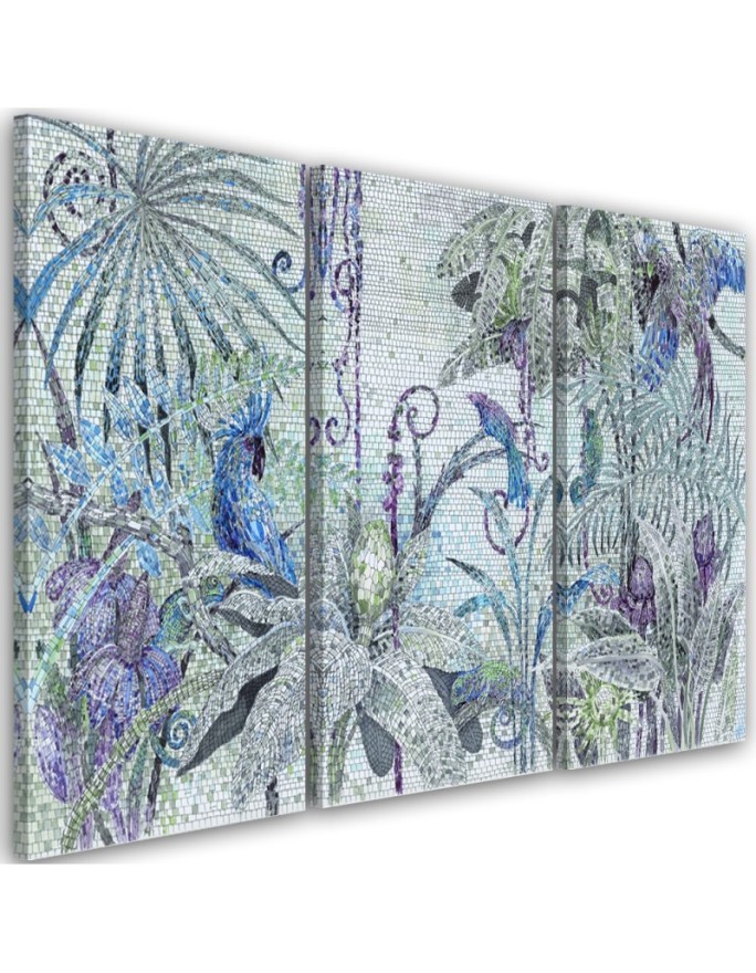 Picture on Canvas for the living room - Jungle mosaic | FEEBY