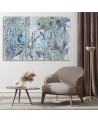 Picture on Canvas for the living room - Jungle mosaic | FEEBY