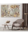 Living room pictures on Canvas - Jungle mosaic | FEEBY