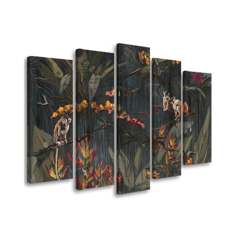 Canvas print for living room - Monkeys in the jungle | FEEBY
