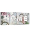 Canvas prints with inscriptions for the living room - Rustic style Home inscription | FEEBY
