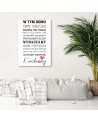 Rules in this house typography Canvas prints for the living room | FEEBY