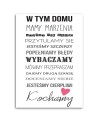 Rules in this house typography Canvas prints for the living room | FEEBY