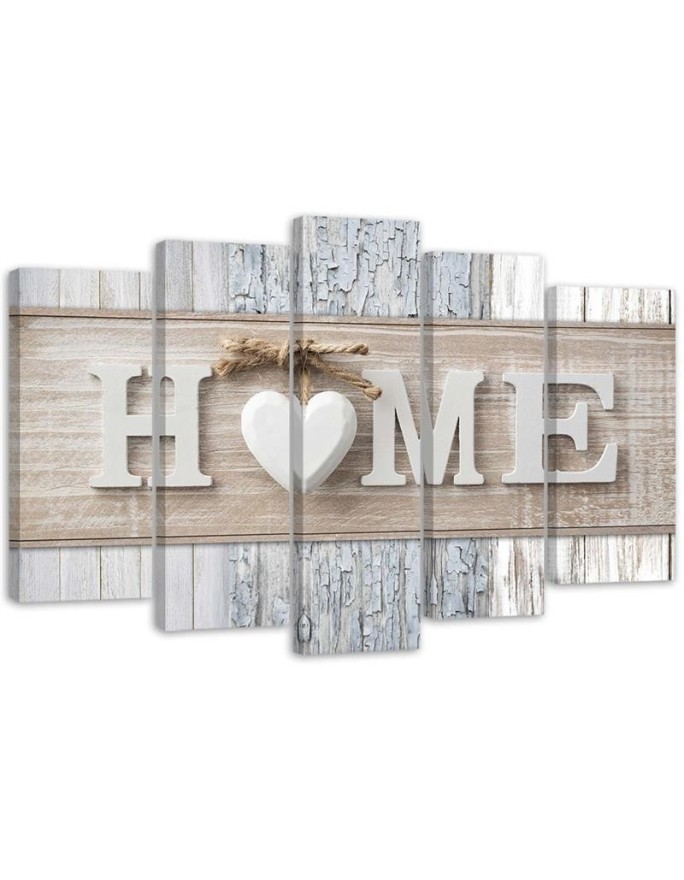 Canvas print Heart Home...