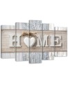 Canvas print Home inscription in Scandinavian style - Decorative Canvas print | FEEBY