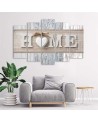 Canvas print Home inscription in Scandinavian style - Decorative Canvas print | FEEBY