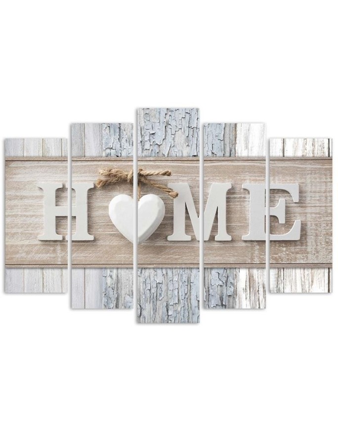 Canvas print Home inscription in Scandinavian style - Decorative Canvas print | FEEBY