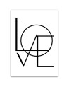 Love lettering on white background - Bedroom pictures on Canvas with Quotes | FEEBY