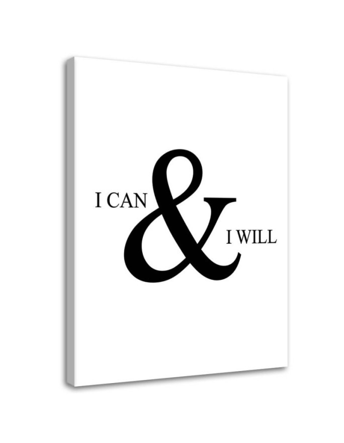 Motivational I can do everything - Canvas prints with quotes on canvas | FEEBY