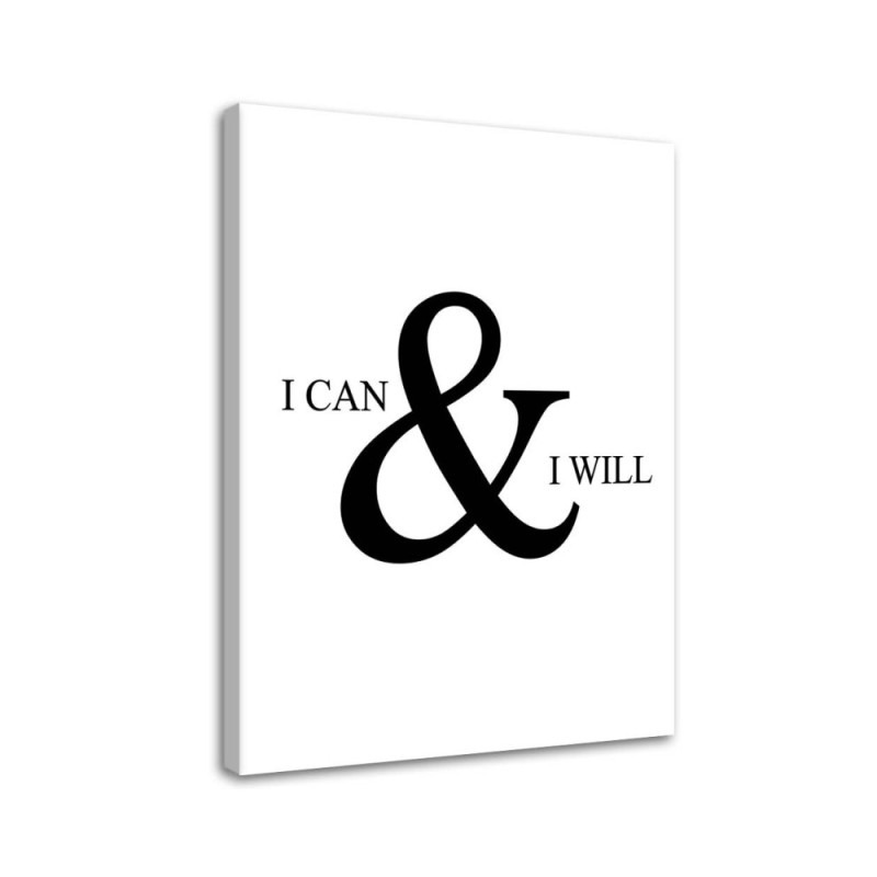 Motivational I can do everything - Canvas prints with quotes on canvas | FEEBY