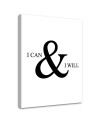 Motivational I can do everything - Canvas prints with quotes on canvas | FEEBY