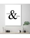 Motivational I can do everything - Canvas prints with quotes on canvas | FEEBY