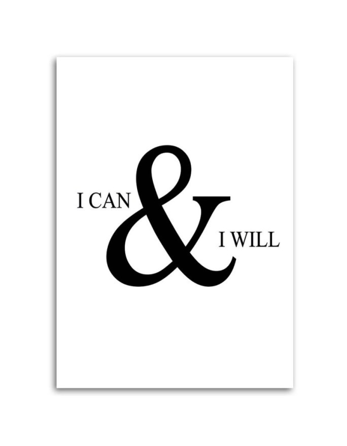 Motivational I can do everything - Canvas prints with quotes on canvas | FEEBY